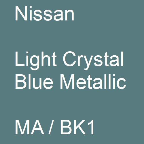 Nissan, Light Crystal Blue Metallic, MA / BK1.